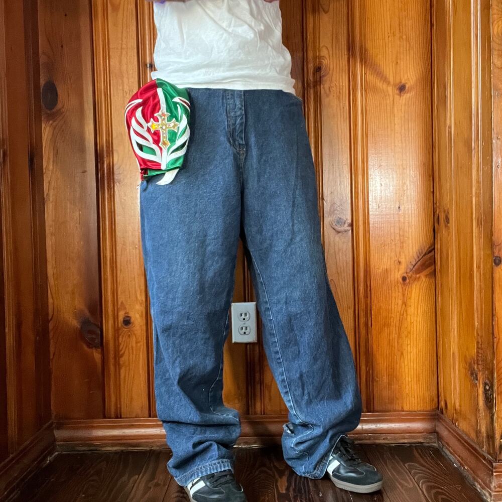 Rocawear 36x34 Y2K Jeans Blue Baggy Streetwear